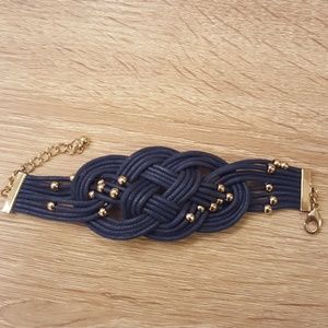 Blue Braided Rope Bracelet